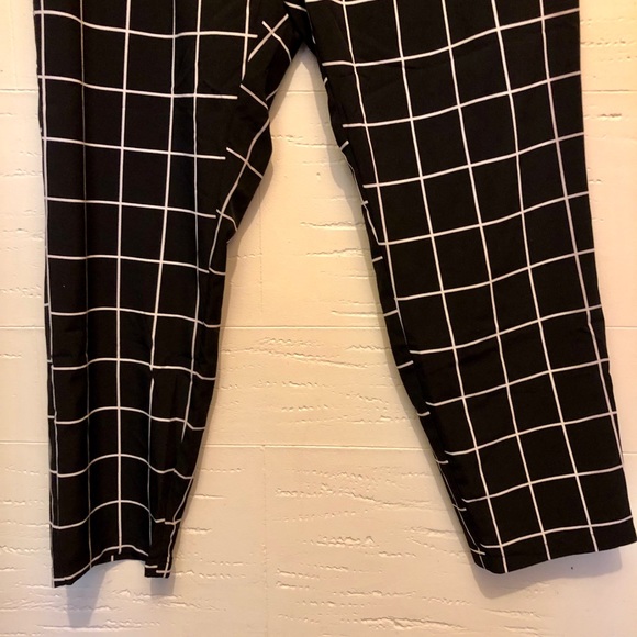 High Waisted Plaid Pants | SHEIN - Picture 4 of 6